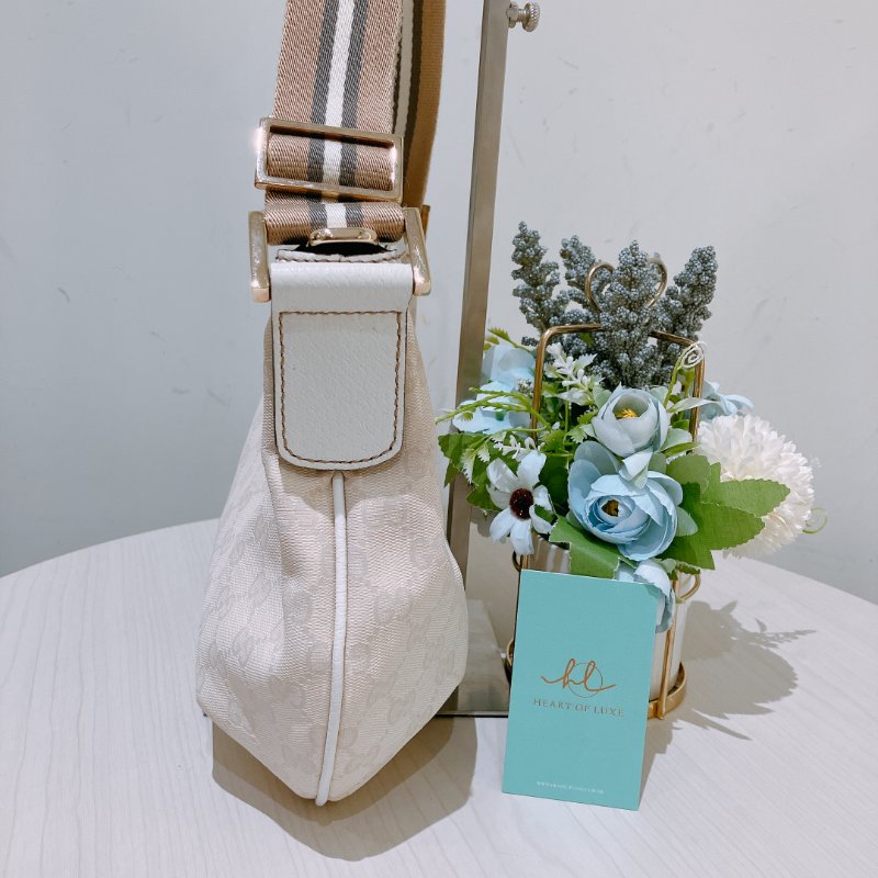 TK1971 Gucci 古馳經典花紋液下包包 Ivory GG Shoulder Bag Canvas Cream #181092 1669 (85%New)(N/A)-5