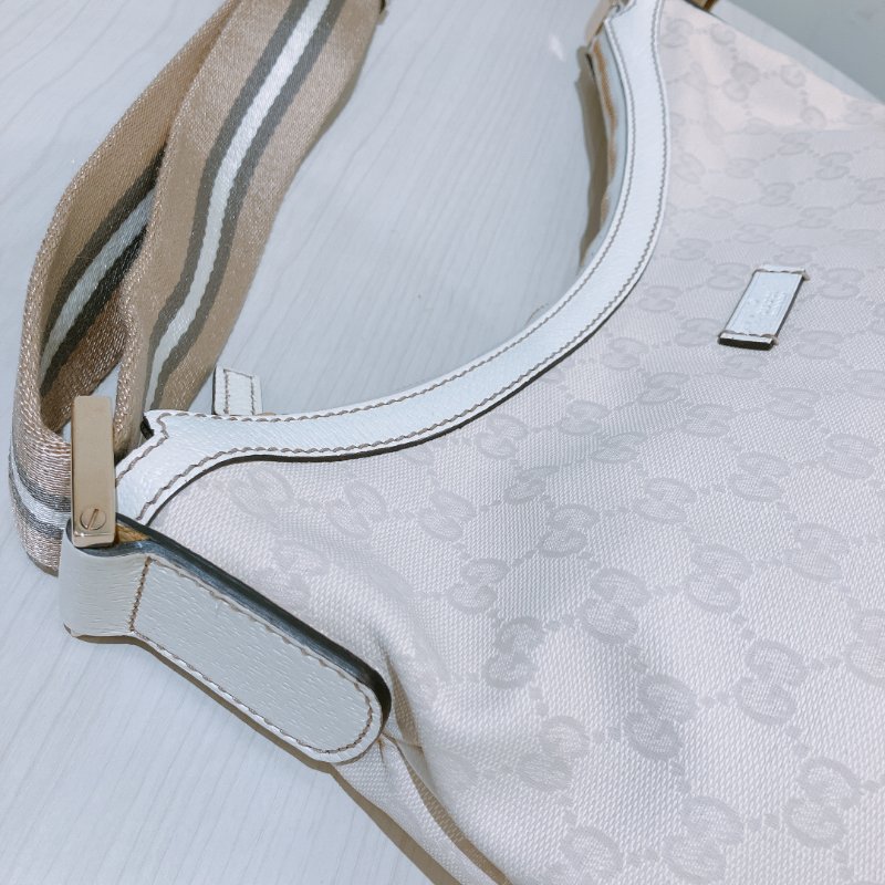 TK1971 Gucci 古馳經典花紋液下包包 Ivory GG Shoulder Bag Canvas Cream #181092 1669 (85%New)(N/A)-9