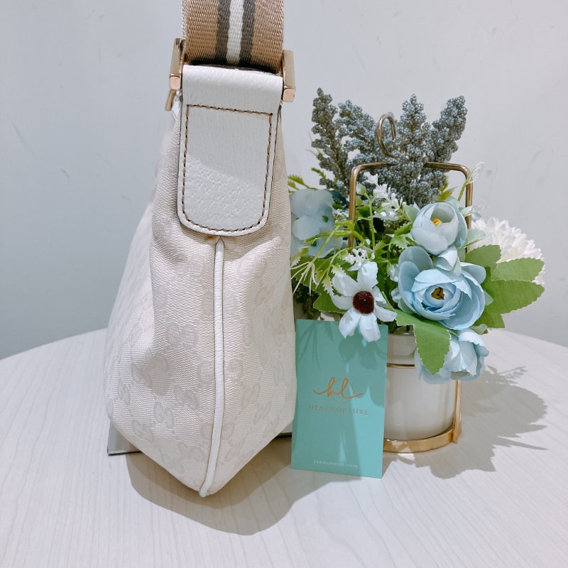 TK1971 Gucci 古馳經典花紋液下包包 Ivory GG Shoulder Bag Canvas Cream #181092 1669 (85%New)(N/A)-17