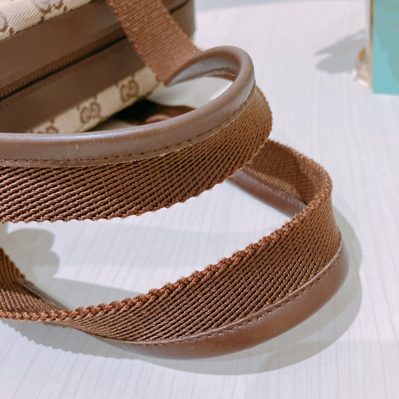 TK1972 Gucci 古馳復古經典花紋手拿包包 Vintage GG Jacquard Handbag Canvas Brown-12