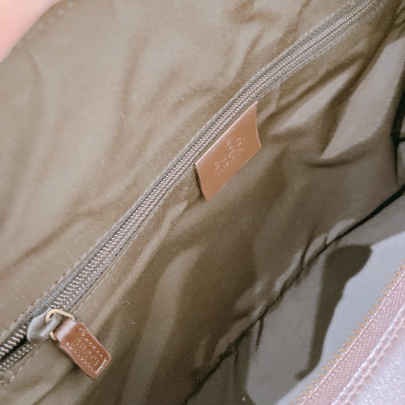 TK1972 Gucci 古馳復古經典花紋手拿包包 Vintage GG Jacquard Handbag Canvas Brown-16