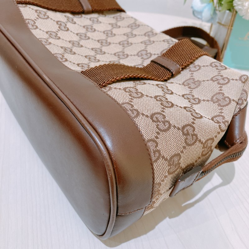 TK1972 Gucci 古馳復古經典花紋手拿包包 Vintage GG Jacquard Handbag Canvas Brown-22