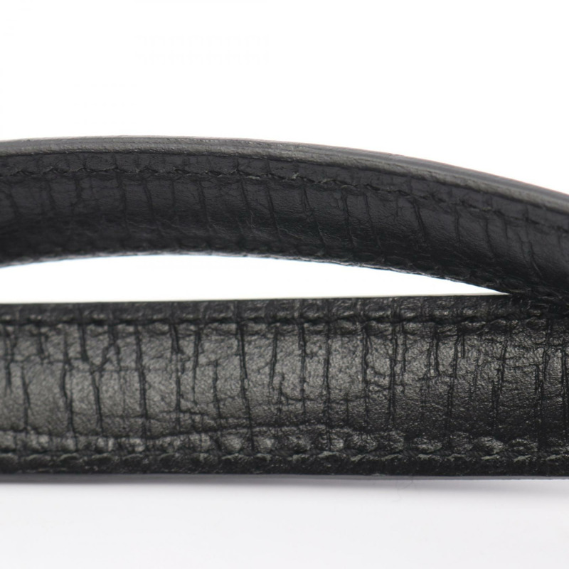 GUCCI 竹節 GG 帆布單肩手提包 111713 帆布皮革黑色二手女士-4