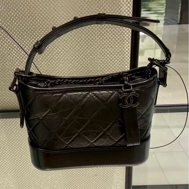 全新全配🈶購證❤️ 香奈兒 #soblack #全黑 #流浪包 #小號-1