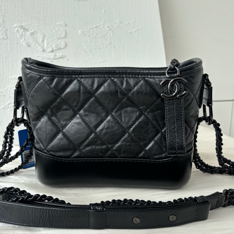 全新全配🈶購證❤️ 香奈兒 #soblack #全黑 #流浪包 #小號-4