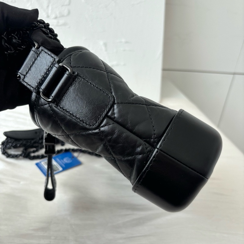 全新全配🈶購證❤️ 香奈兒 #soblack #全黑 #流浪包 #小號-10