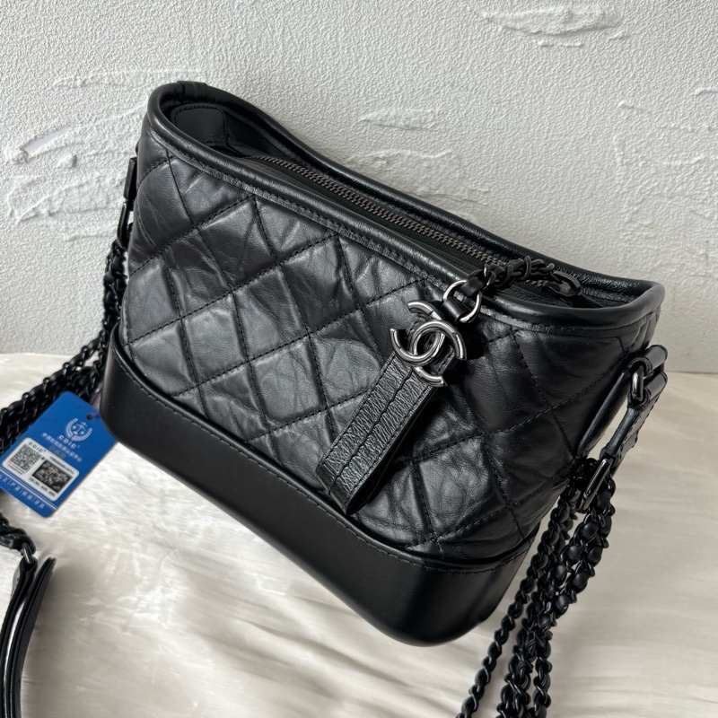 全新全配🈶購證❤️ 香奈兒 #soblack #全黑 #流浪包 #小號-17