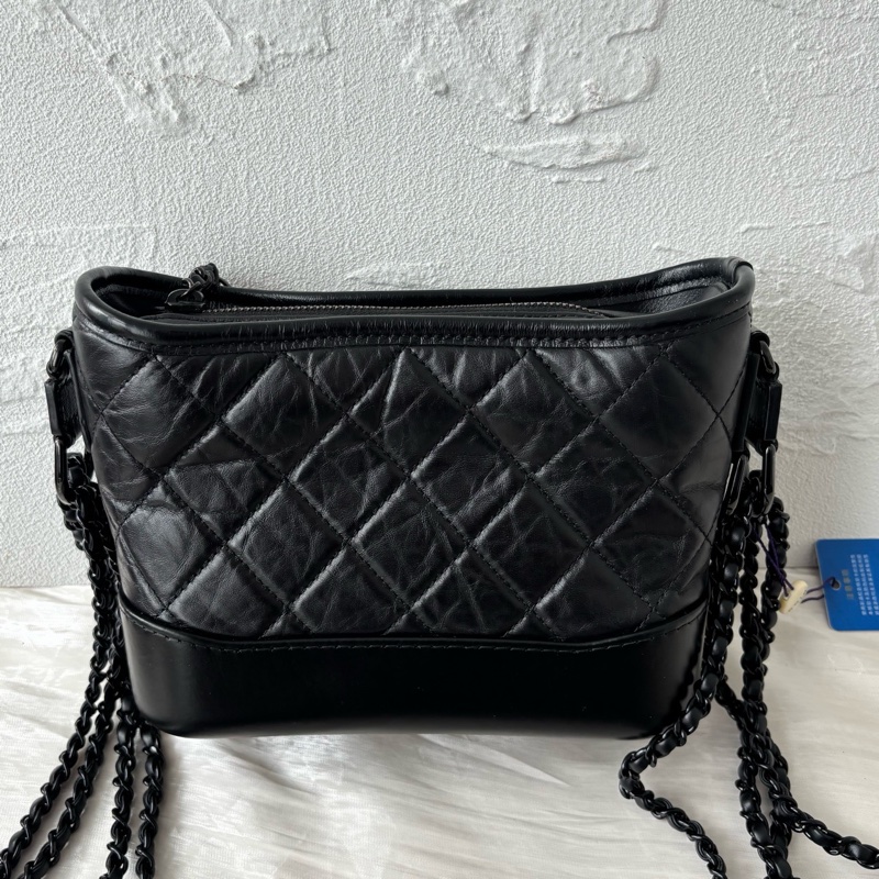 全新全配🈶購證❤️ 香奈兒 #soblack #全黑 #流浪包 #小號-18