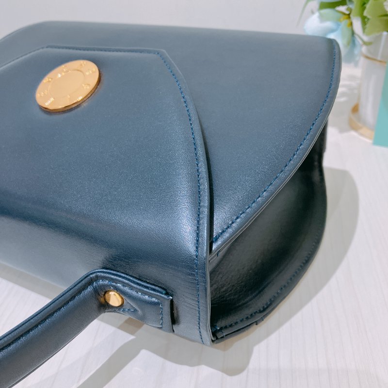 TK1974 Givenchy 紀梵希復古翻蓋式兩用包包 Vintage Circle Logo 2 Way Bag Calfskin Navy x GHW #1300875 1283577(80%New) (N/A)-7