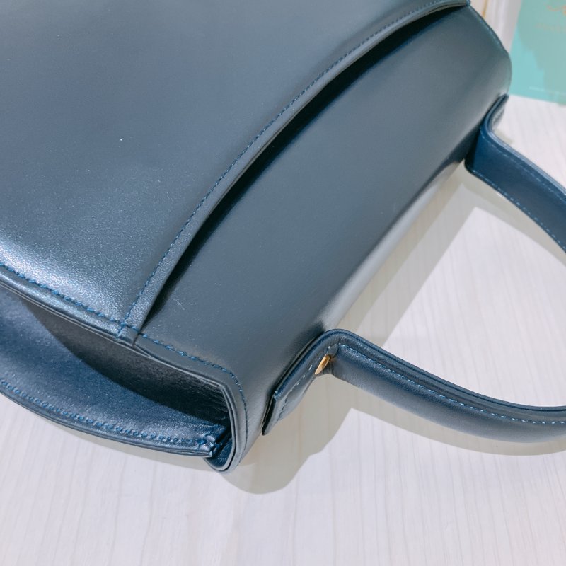 TK1974 Givenchy 紀梵希復古翻蓋式兩用包包 Vintage Circle Logo 2 Way Bag Calfskin Navy x GHW #1300875 1283577(80%New) (N/A)-10