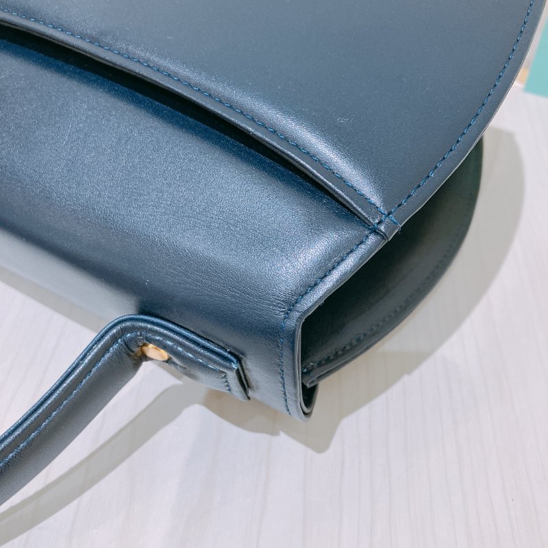 TK1974 Givenchy 紀梵希復古翻蓋式兩用包包 Vintage Circle Logo 2 Way Bag Calfskin Navy x GHW #1300875 1283577(80%New) (N/A)-11