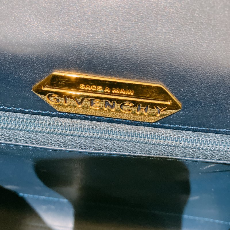 TK1974 Givenchy 紀梵希復古翻蓋式兩用包包 Vintage Circle Logo 2 Way Bag Calfskin Navy x GHW #1300875 1283577(80%New) (N/A)-31