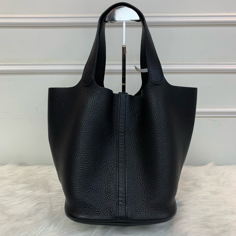 罕見大容量黑色 Hermes Picotin26-1