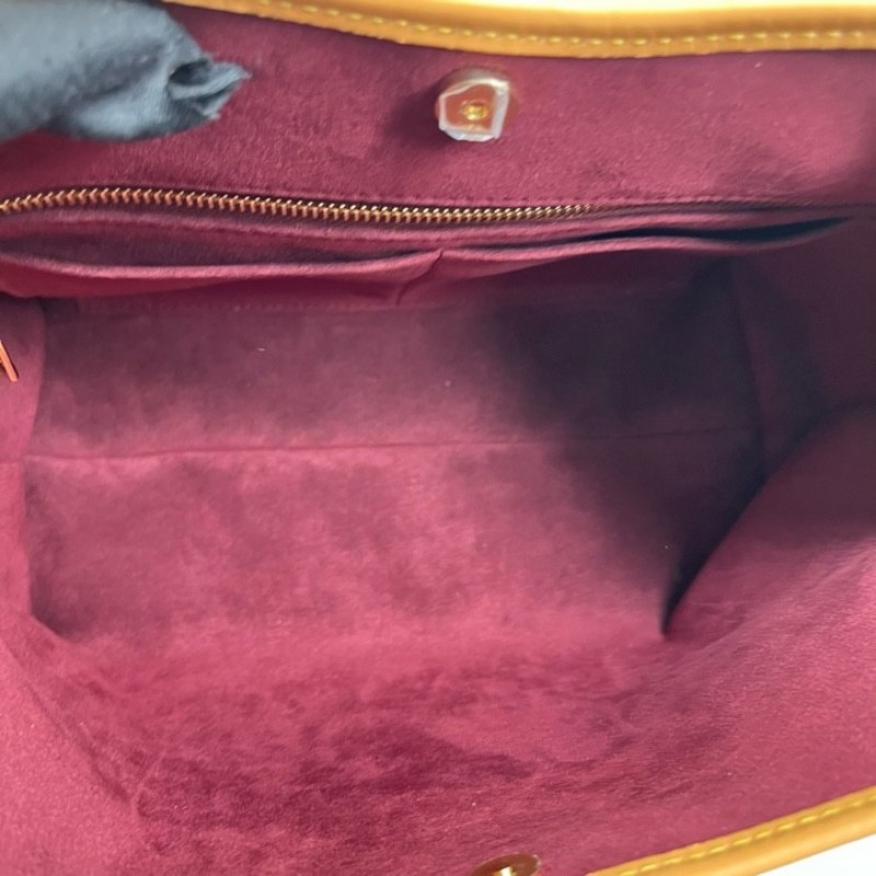 LV路易威登 26年3月4日全套 芯片款 Carryall PM小號子母包 經典老花滿印購物袋 塗層帆布拼牛皮飾邊 手提單肩包托特包 女款 棕色-14