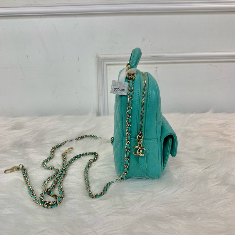 夏日必備Tiffany Blue Chanel 24C mini backpack-3
