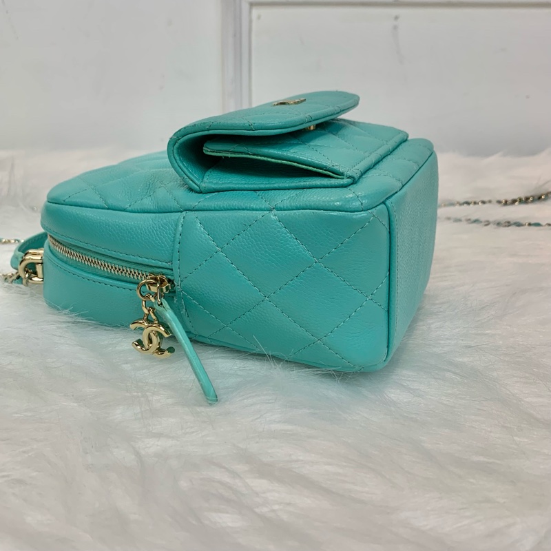 夏日必備Tiffany Blue Chanel 24C mini backpack-5