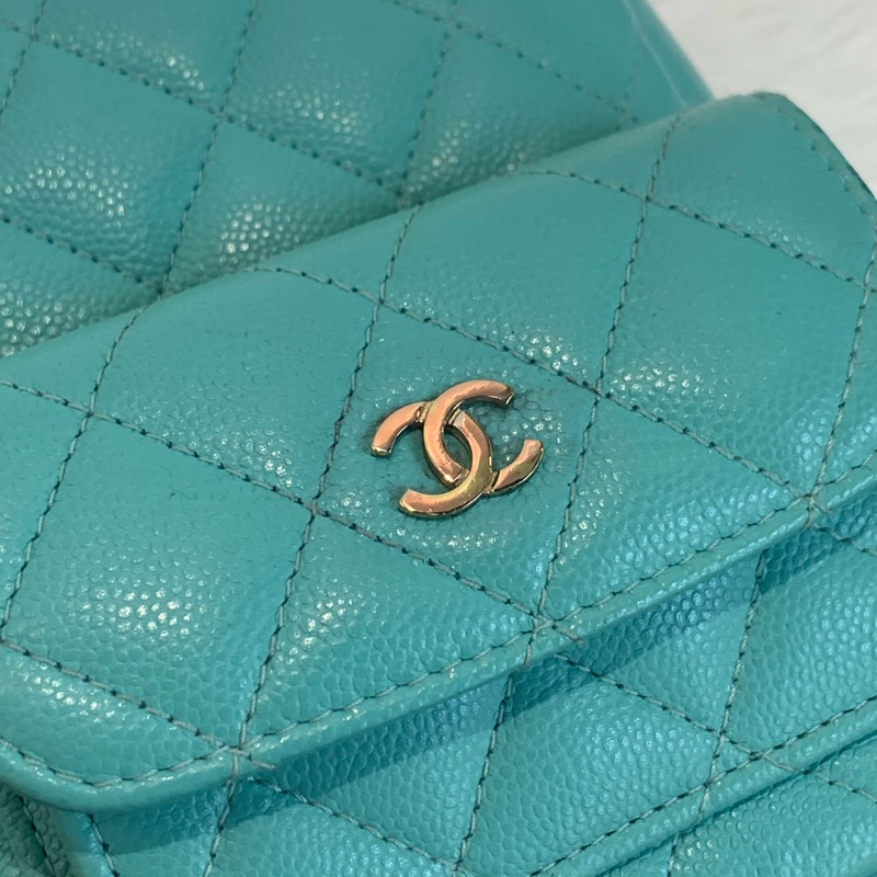 夏日必備Tiffany Blue Chanel 24C mini backpack-9