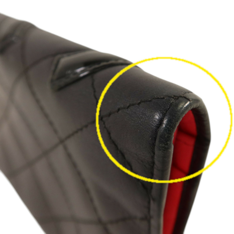 CHANEL 牛皮皮革Cambon Wallet長錢包-15