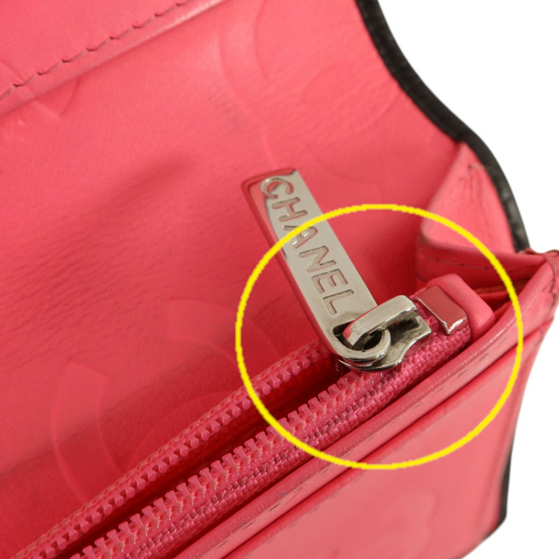 CHANEL 牛皮皮革Cambon Wallet長錢包-16