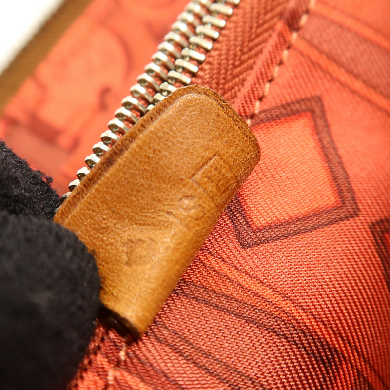 HERMES Barenia皮革Silk In Wallet銀扣長錢包Fauve-7