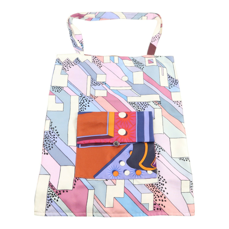 HERMES 絲質Petit H Limited肩背袋-8