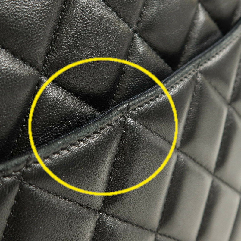 CHANEL 羊皮皮革Clutch銀扣手拿包-15