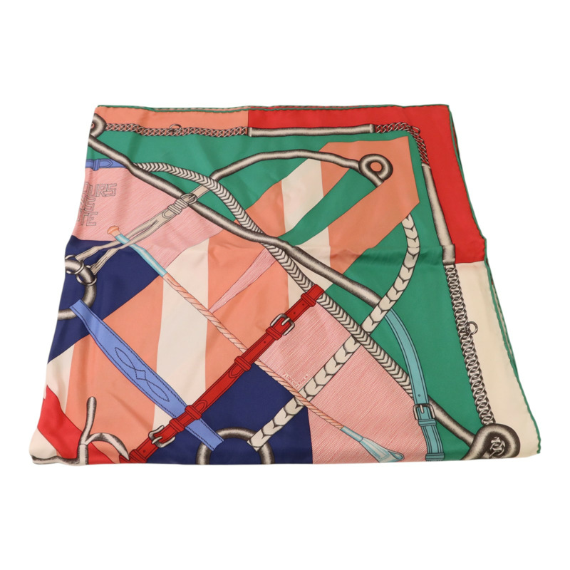 HERMES 絲質Scarf 90X90絲巾-1