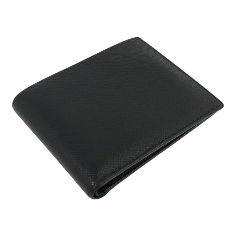HERMES Epsom皮革Citizen Twill Compact Wallet錢包Noir-3