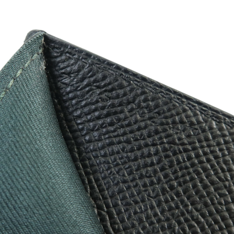 HERMES Epsom皮革Citizen Twill Compact Wallet錢包Noir-8