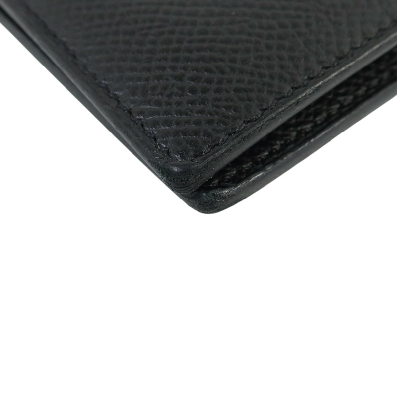 HERMES Epsom皮革Citizen Twill Compact Wallet錢包Noir-11
