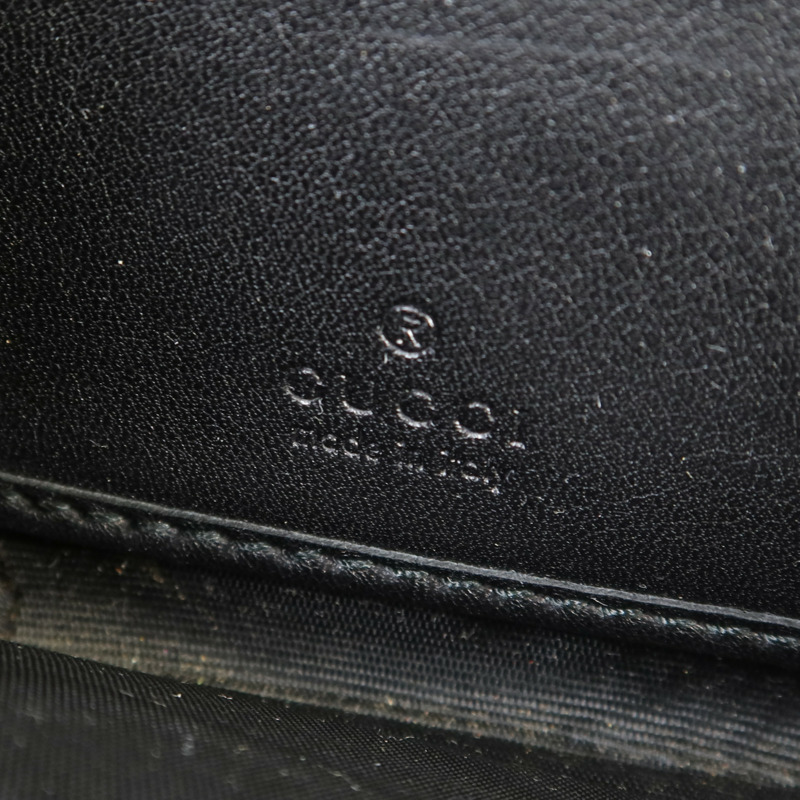 GUCCI 漆皮皮革Zipper Long Wallet金扣長錢包-6