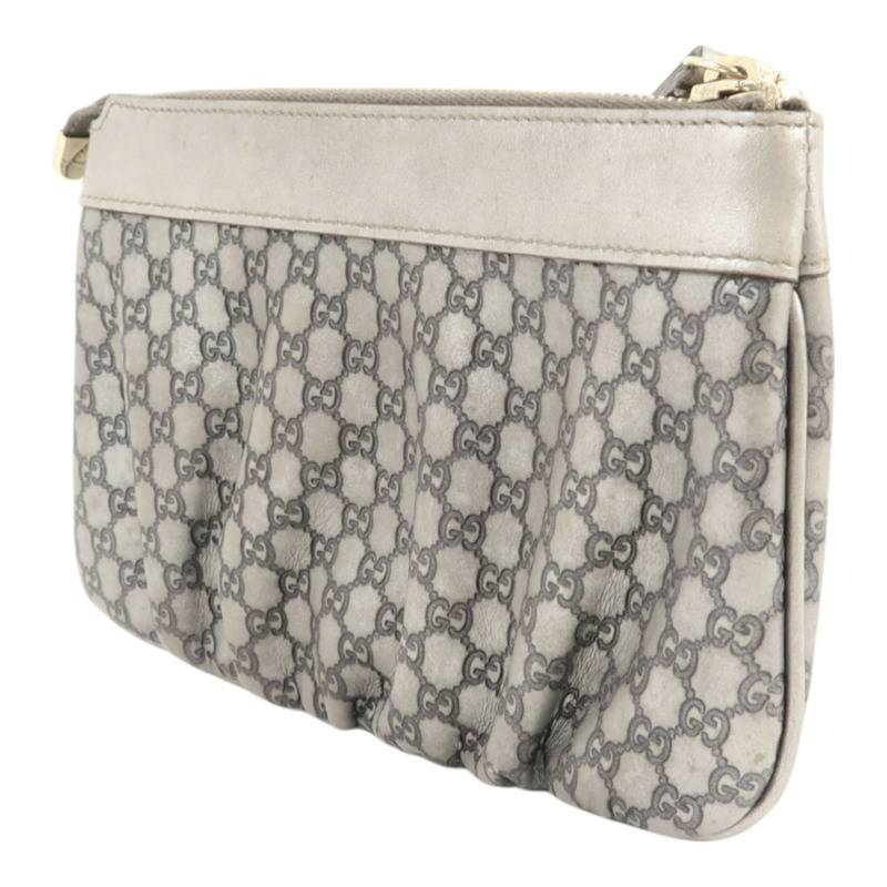 GUCCI 牛皮皮革Pouch金扣手拿包-2