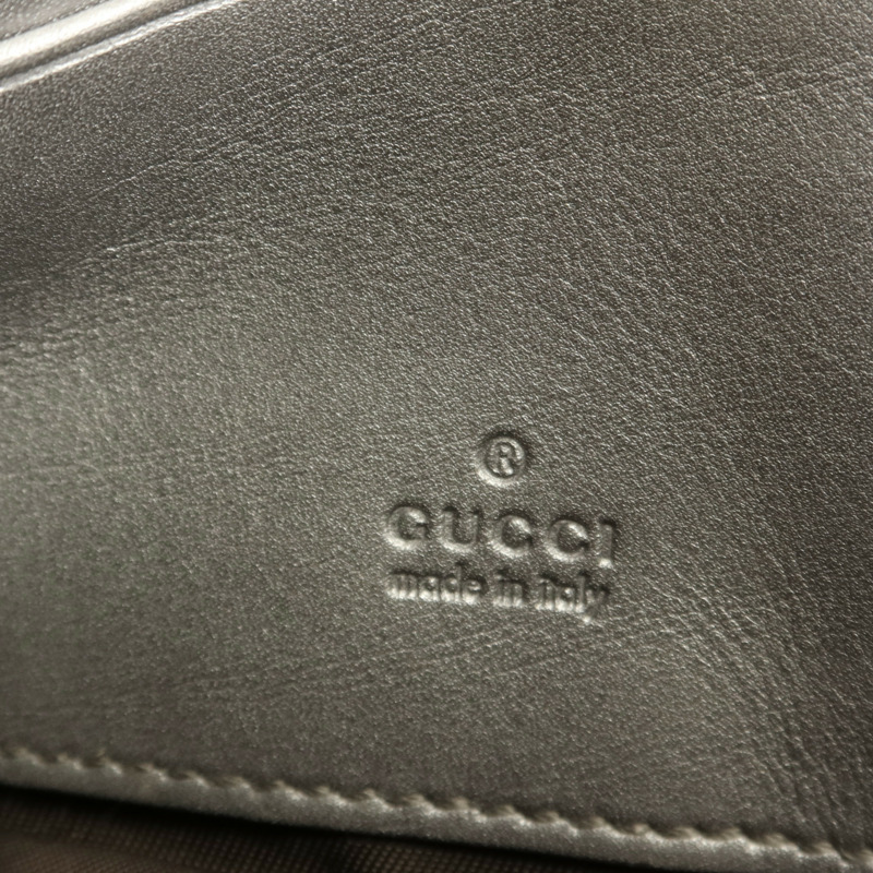 GUCCI 牛皮皮革Pouch金扣手拿包-4