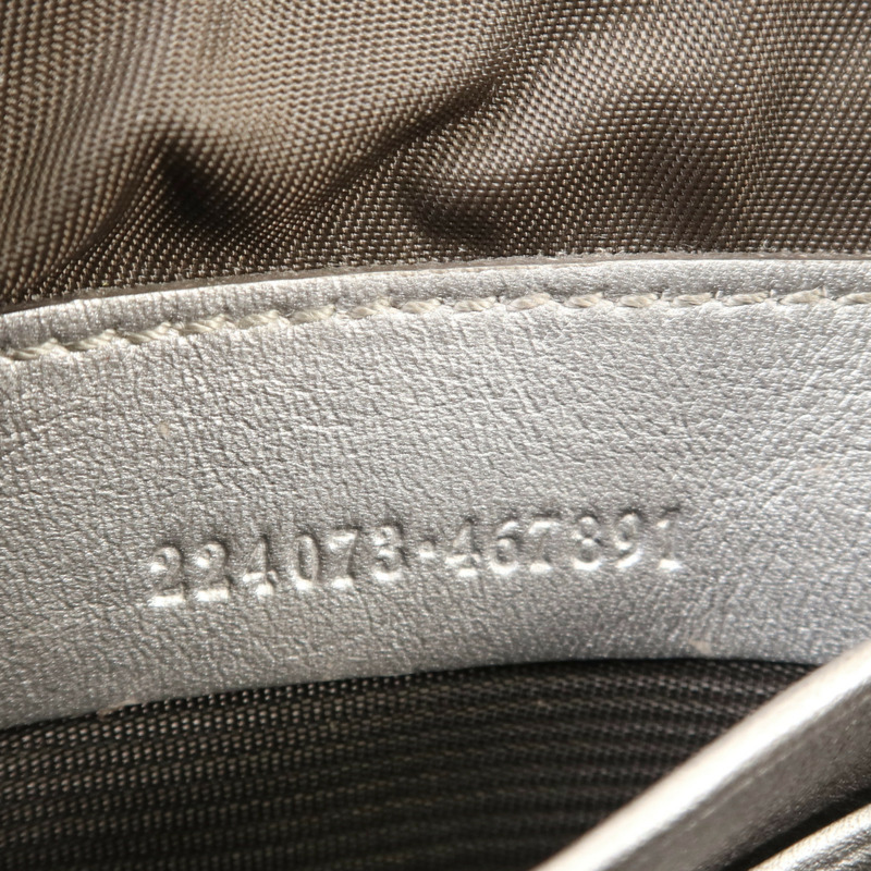 GUCCI 牛皮皮革Pouch金扣手拿包-5