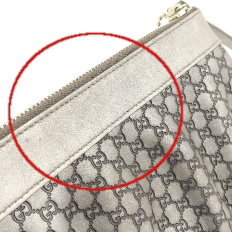 GUCCI 牛皮皮革Pouch金扣手拿包-13