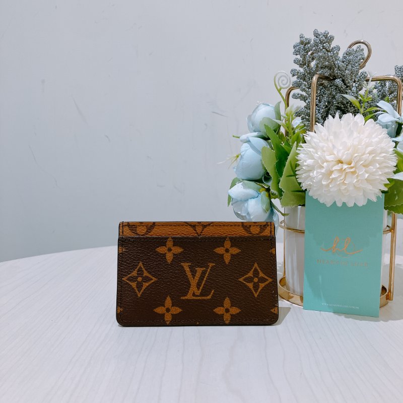 TK1976 Louis Vuitton 路易威登經典花紋卡夾 Card Holder Monogram Reverse Canvas-0