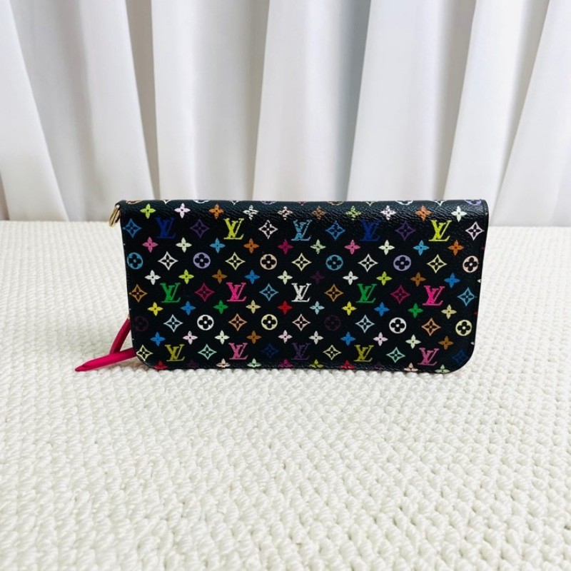 LV 路易威登 黑三彩Zippy長款對折錢包 內裡拉鍊隔層 實用便捷-2