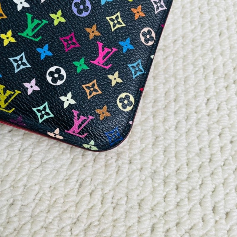 LV 路易威登 黑三彩Zippy長款對折錢包 內裡拉鍊隔層 實用便捷-8