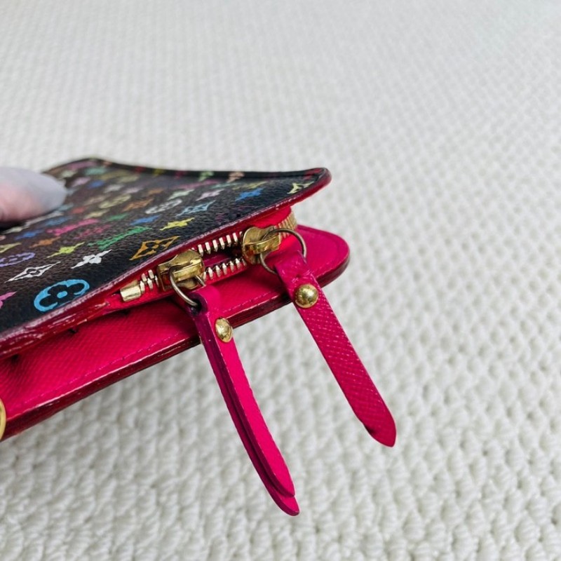 LV 路易威登 黑三彩Zippy長款對折錢包 內裡拉鍊隔層 實用便捷-13