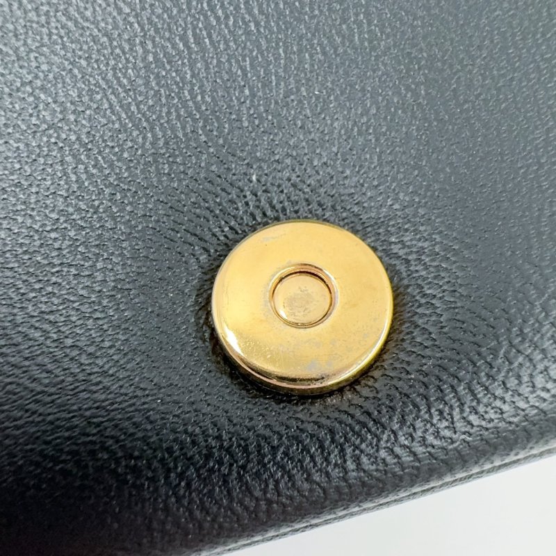 BURBERRY黑金羊皮絎縫Lola鏈條肩側背包8023117-19