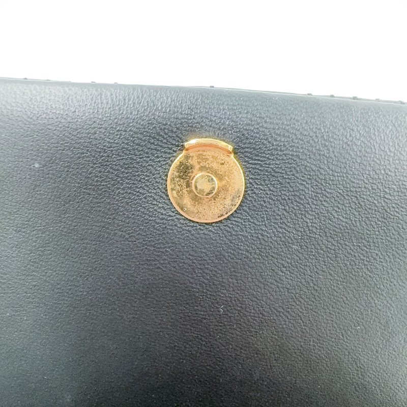 BURBERRY黑金羊皮絎縫Lola鏈條肩側背包8023117-20