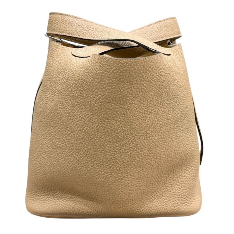 HERMES 愛馬仕 PICOTIN LOCK MM TC皮革 風衣灰 銀扣-2