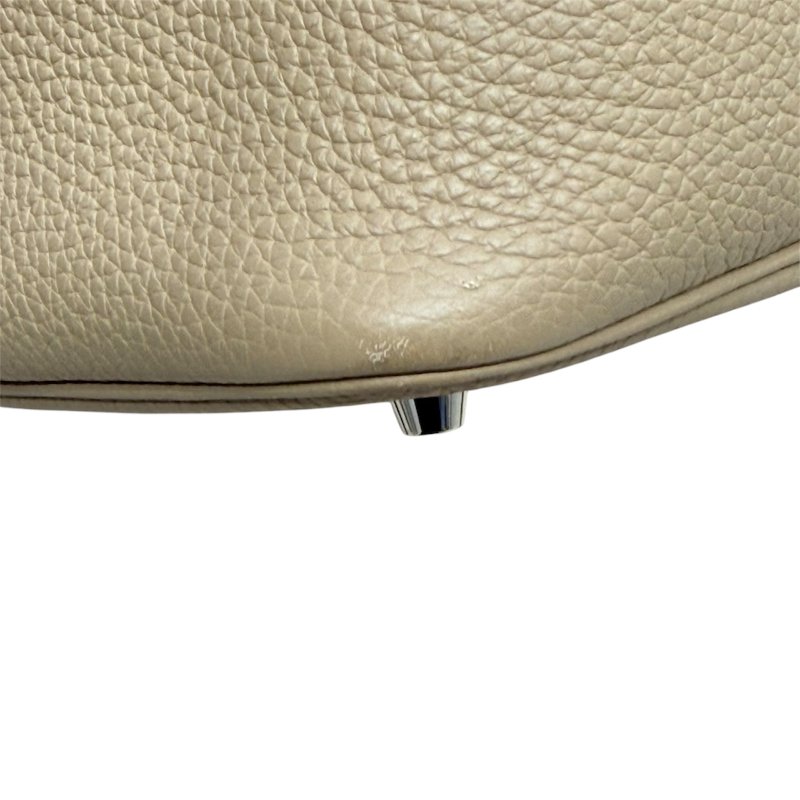 HERMES 愛馬仕 PICOTIN LOCK MM TC皮革 風衣灰 銀扣-4