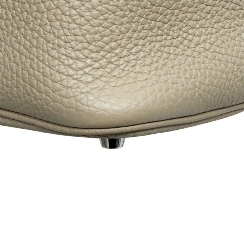 HERMES 愛馬仕 PICOTIN LOCK MM TC皮革 風衣灰 銀扣-5