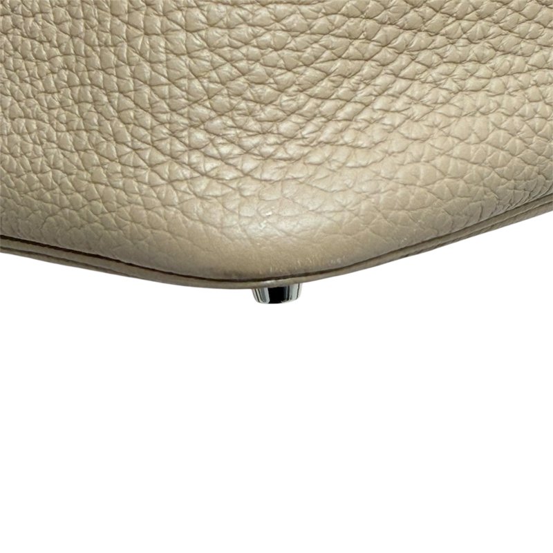 HERMES 愛馬仕 PICOTIN LOCK MM TC皮革 風衣灰 銀扣-6