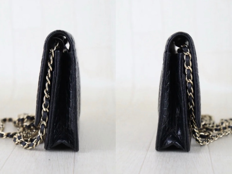 「JL精品代購」98新 Chanel 香奈兒 鱷魚皮Woc-4