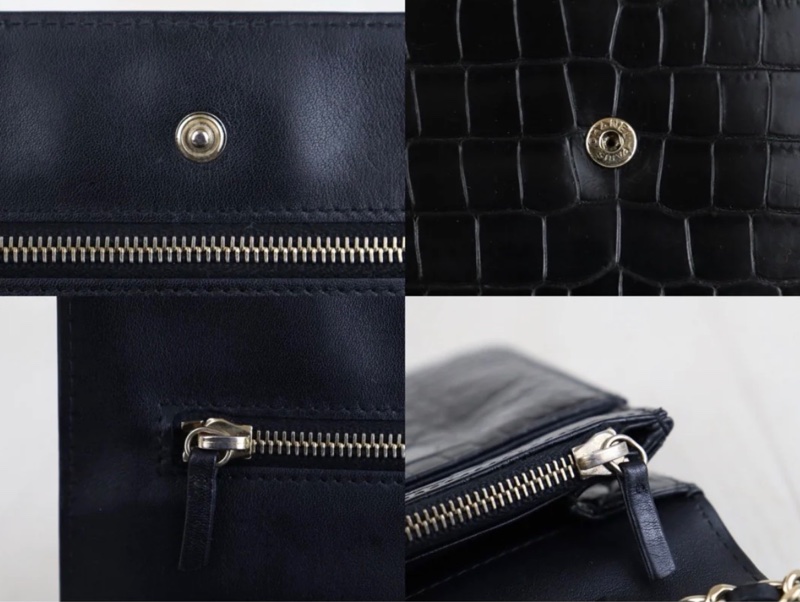 「JL精品代購」98新 Chanel 香奈兒 鱷魚皮Woc-8