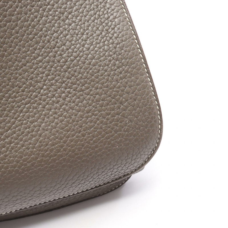 愛馬仕 Halzan 31 斜背單肩包，Clemence 皮革，Etain SHW，二手-9