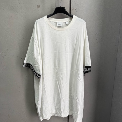 二手Burberry白色短袖T恤