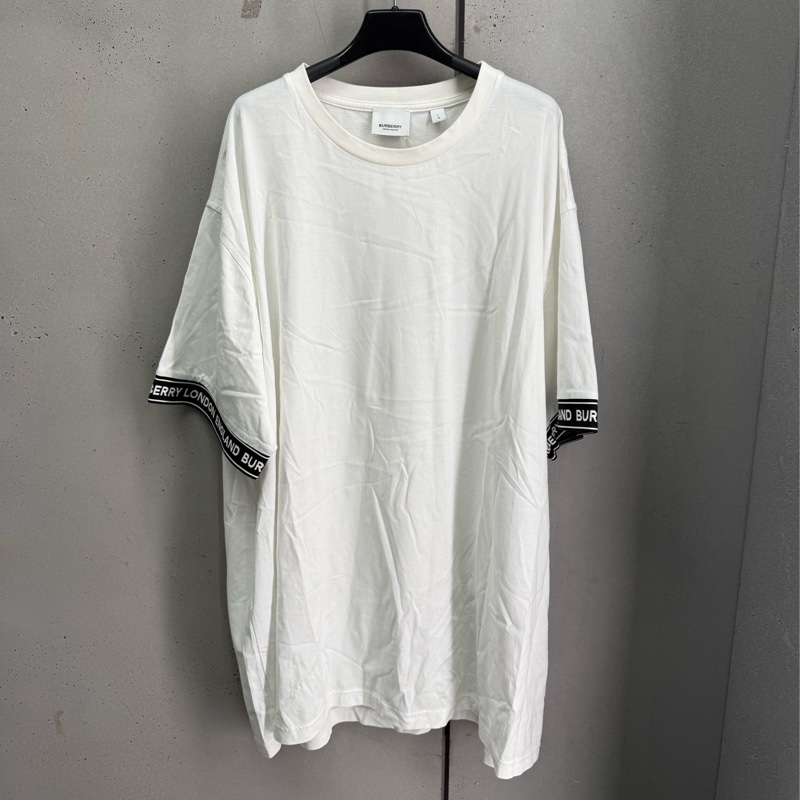 二手Burberry白色短袖T恤-5